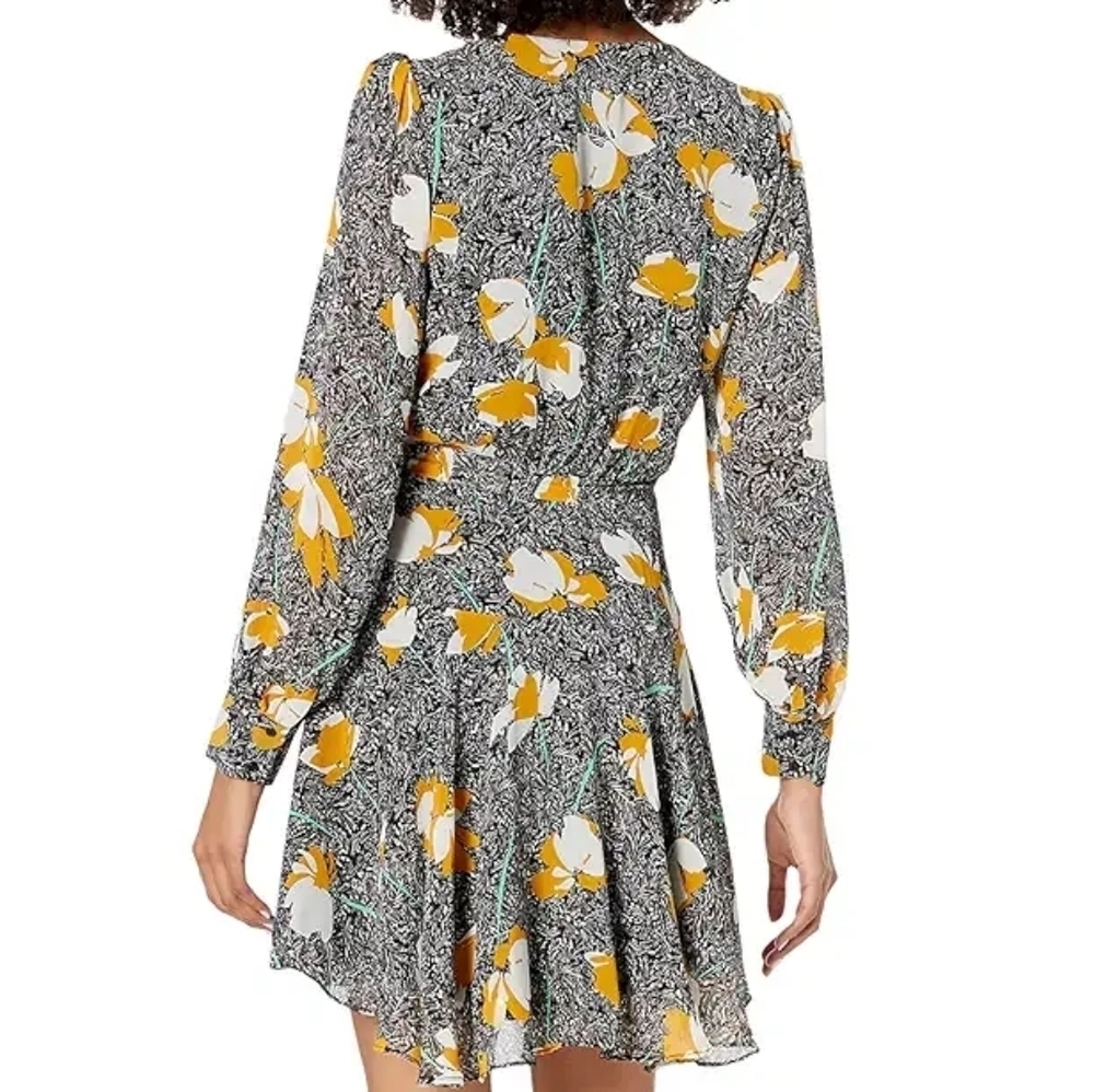 Anthropologie ASTR the label Women's Floral Garden Aja Mini Wrap Dress Sz Small - Picture 3 of 16